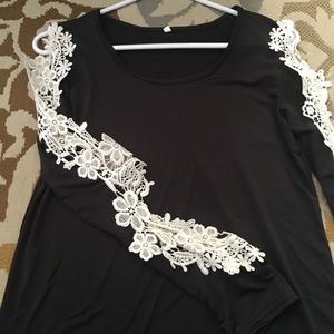 Cold shoulder/arm top